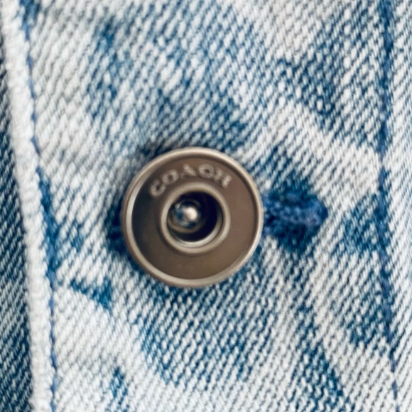 NWT: COACH | C-Monogram Distressed Denim Jacket Size XXL Men - Picture 4 of 9